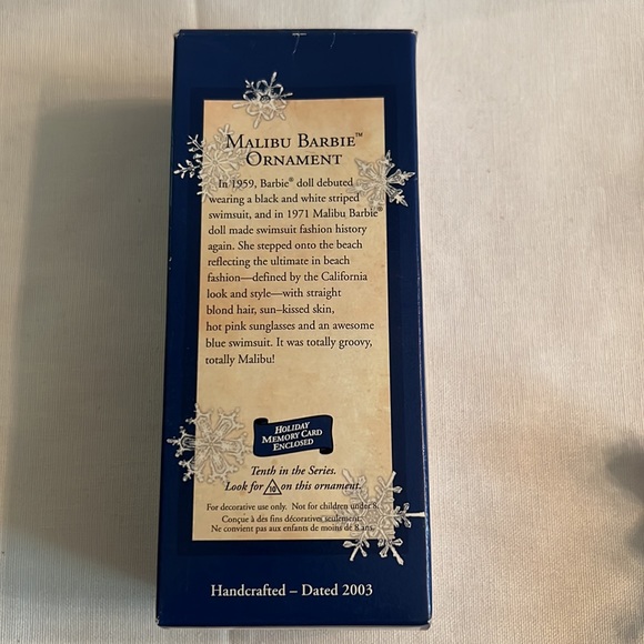 Hallmark Keepsake Malibu Barbie Ornament - Picture 5 of 9